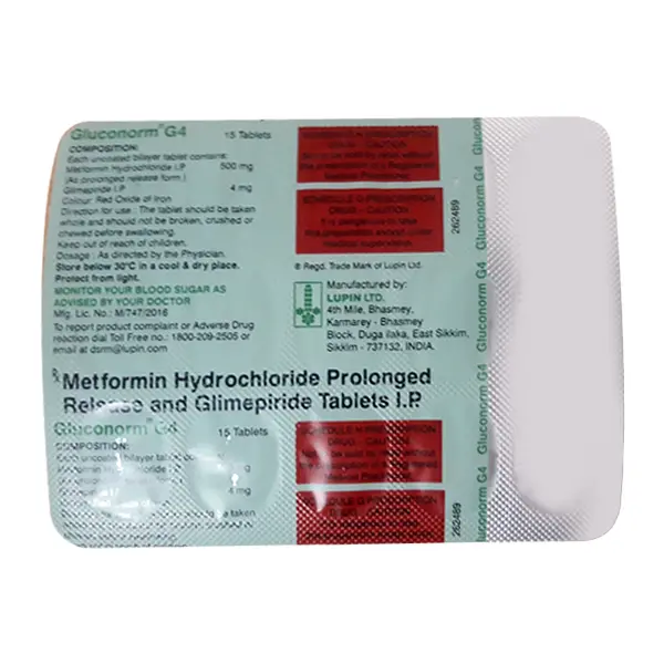 Gluconorm G 4mg Tablet 15s